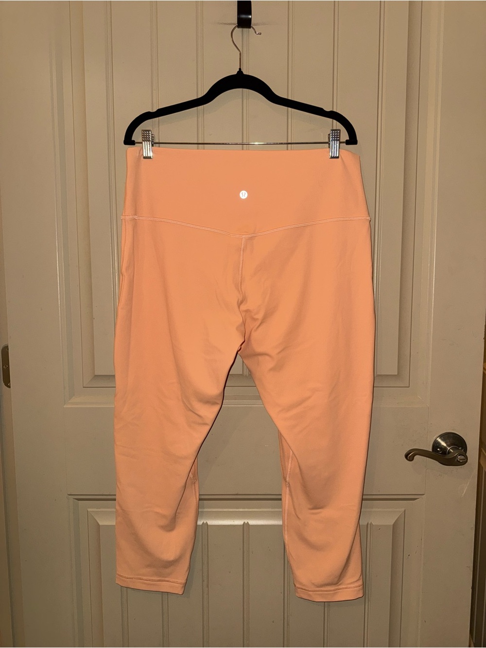 Lululemon Nulu Align High-Rise Crop 23” Leggings Peach Bellini Size 16